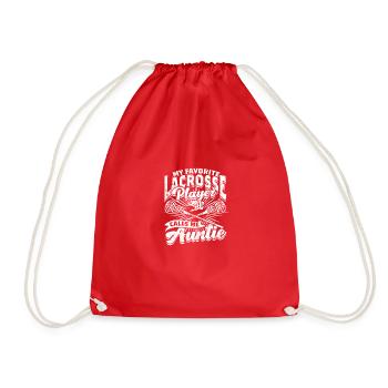 Mon joueur de crosse préféré m’appelle tante - - Sac de sport léger - rouge - Devant