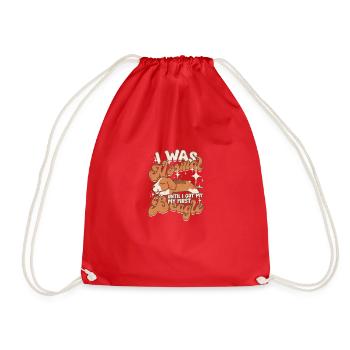 I Was Normal Until I Got My First Beagle - Dog - Drawstring Bag - red - Front