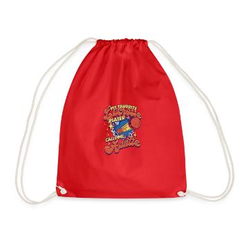 Mon joueur de crosse préféré m’appelle tante - - Sac de sport léger - rouge - Devant