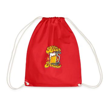 Cette bière descend - drôle - Sac de sport léger - rouge - Devant
