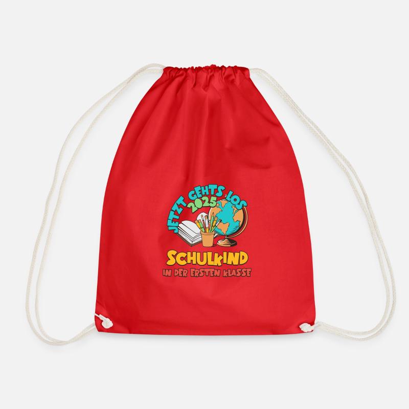 Schulkind 2025 Einschulung - Turnbeutel - Rot