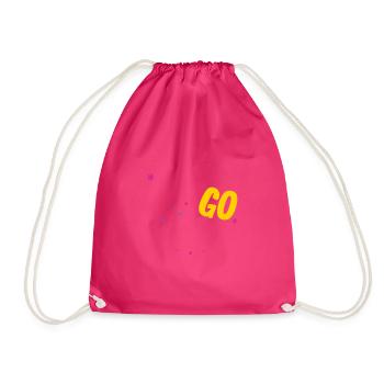 Untitled 46 - Drawstring Bag - fuchsia - Front