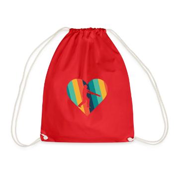 Pichet de lancer de cricket - Sac de sport léger - rouge - Devant