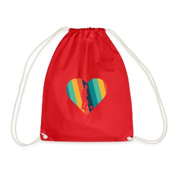 Ball Sports Futsal Ball Sports - Drawstring Bag - red - Front