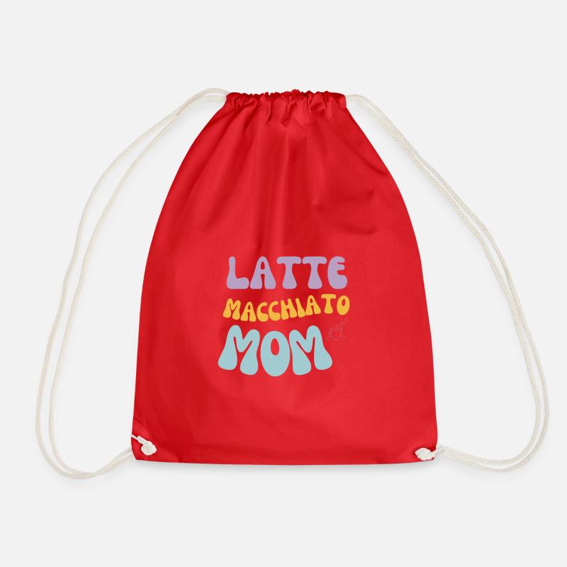 Latte Macchiato Mom - Turnbeutel - Rot