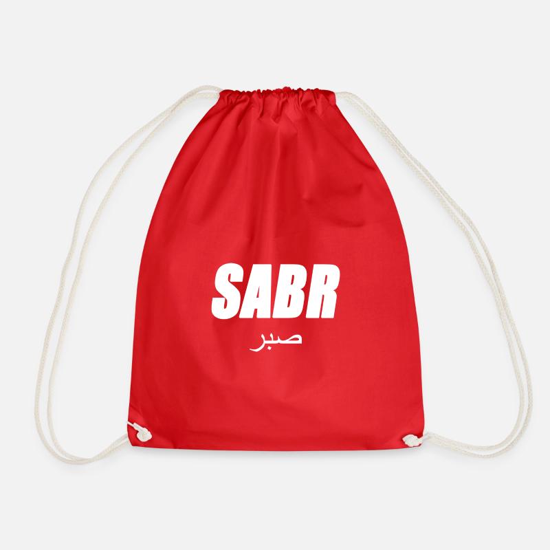 Sabr - Geduld - Turnbeutel - Rot