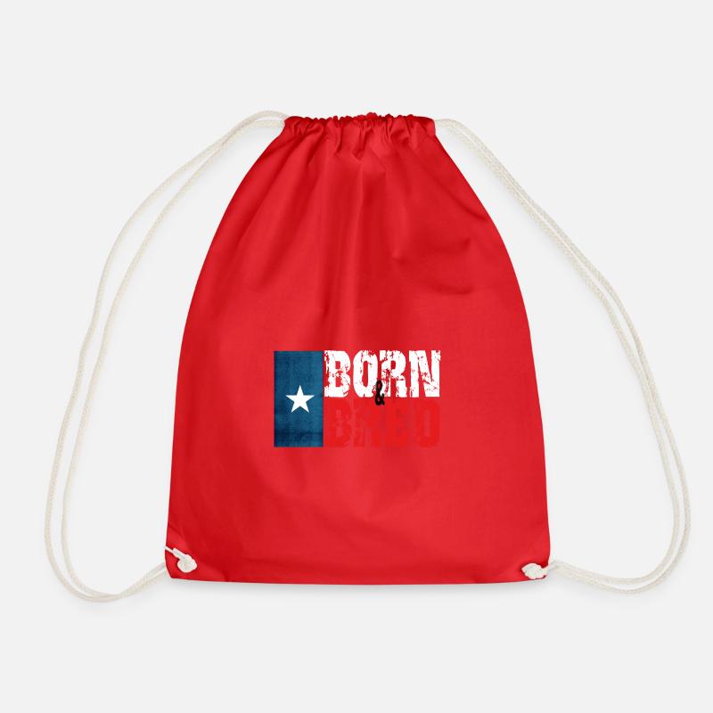 Born & Bred - Drawstring Bag - red