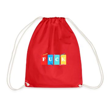 FUCK art style vintage - Sac de sport léger - rouge - Devant