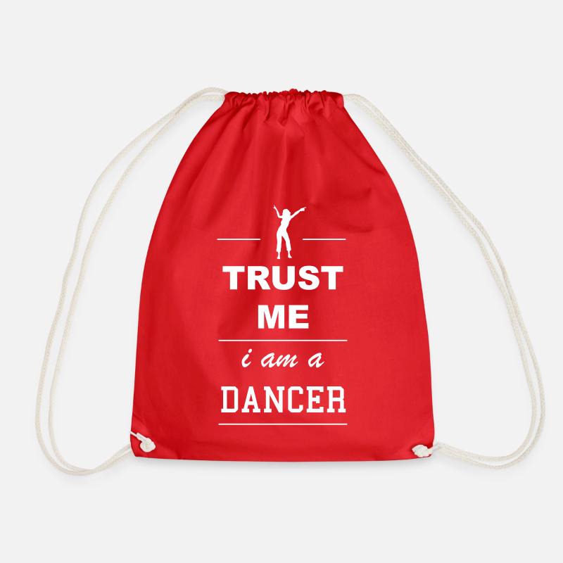 Trust me I´m a Dancer 1c - Turnbeutel - Rot