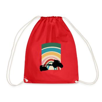 Farmer Ranch Farmer - Drawstring Bag - red - Front