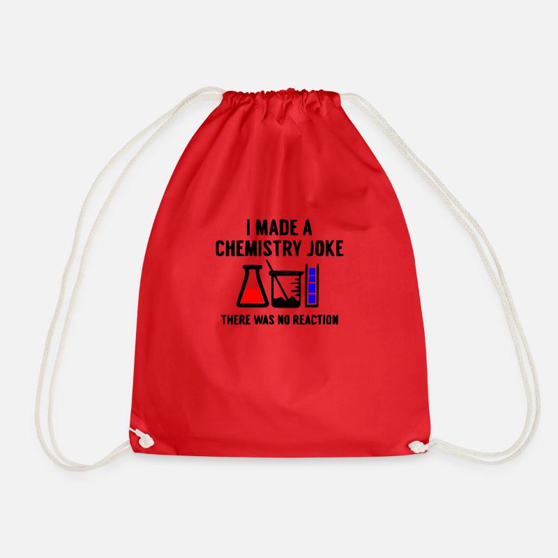 chemistry - Drawstring Bag - red