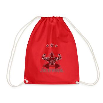 NO EXCUSES _ Fitness - Drawstring Bag - red - Front