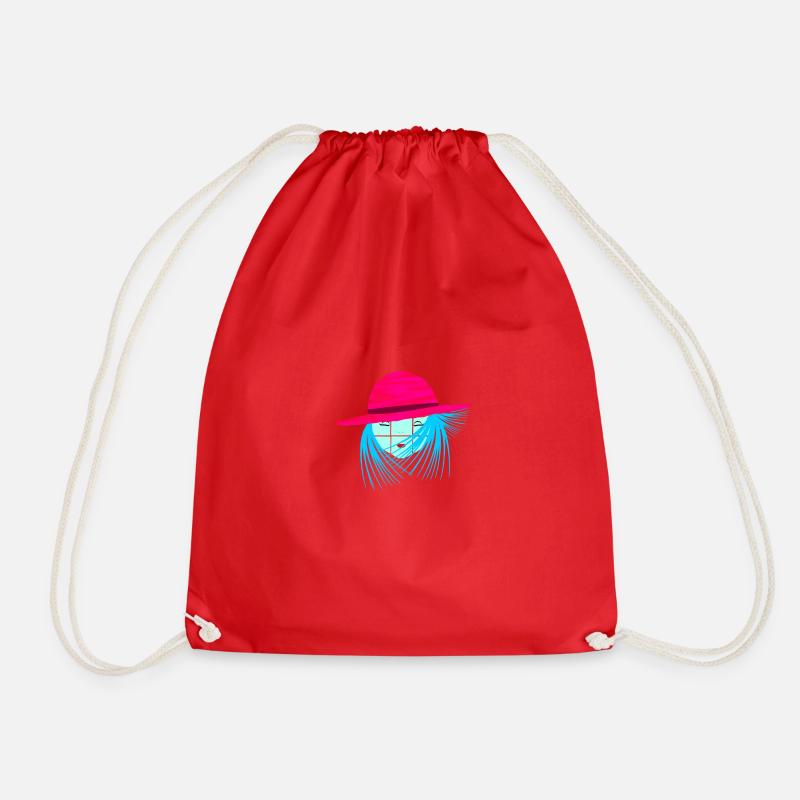 Ceramic fantasy - Drawstring Bag - red