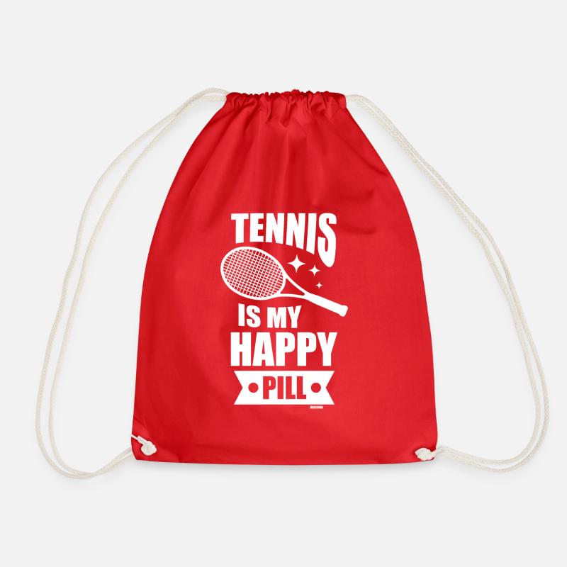 Tennis - Turnbeutel - Rot