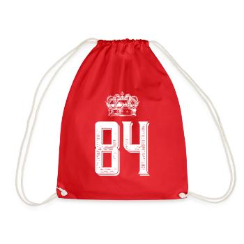84 Couronne numérique - Sac de sport léger - rouge - Devant