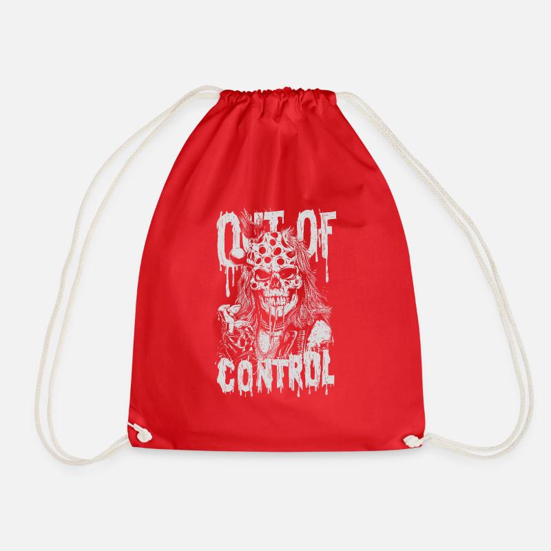 Out of control - Drawstring Bag - red