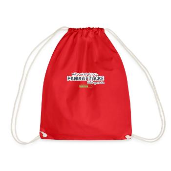Please do not disturb, panic attack is just loading anxiety - Drawstring Bag - red - Front