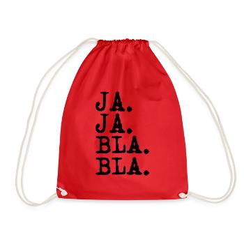 ja ja bla bla - Turnbeutel - Rot - Vorne