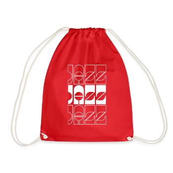 Mutiges Jazz-Logo-Design - Turnbeutel - Rot - Vorne