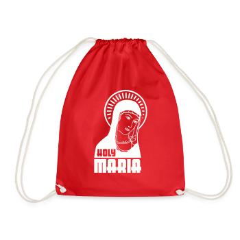 Holy Mary - Drawstring Bag - red - Front