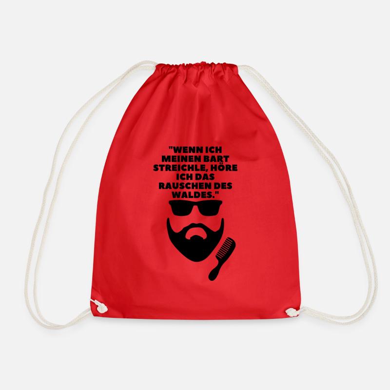 Dictons de barbe - Sac de sport léger - rouge