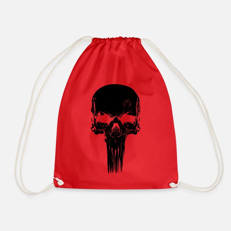 Skull long - Turnbeutel - Rot