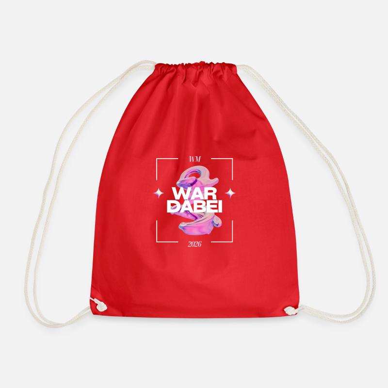 Hologram - WM26 - Drawstring Bag - red