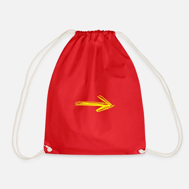 Croquis de la couleur de la flèche - Sac de sport léger - rouge