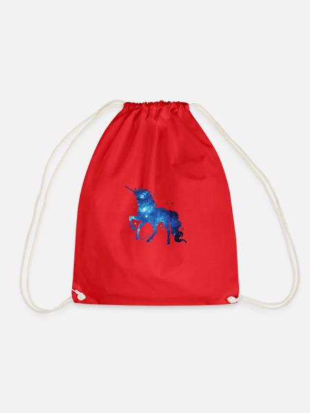 Einhorn Einhorn Einhorn Geschenk Geschenkidee - Turnbeutel - Rot
