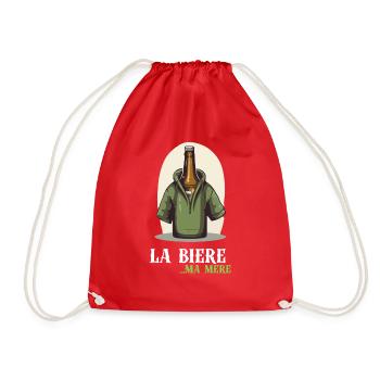 La bière... Ma mère - Sac de sport léger - rouge - Devant