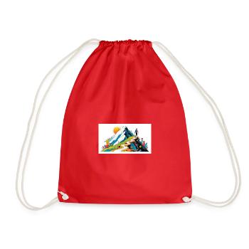 Ascension Colorée – Illustration Inspirante - Sac de sport léger - rouge - Devant