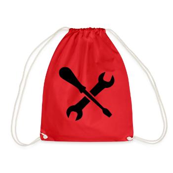 outils - Sac de sport léger - rouge - Devant