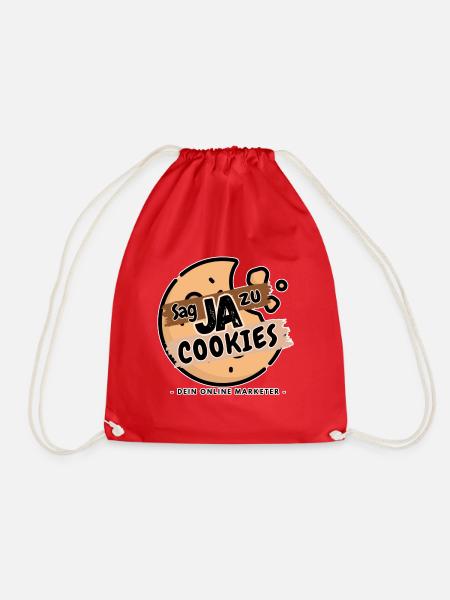 Sag Ja zu Cookies - Turnbeutel - Rot