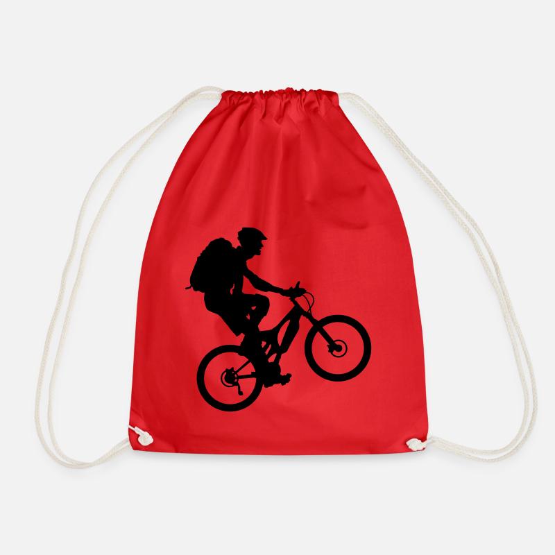Bike - Drawstring Bag - red