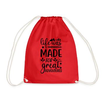 La vie a été faite - Sac de sport léger - rouge - Devant
