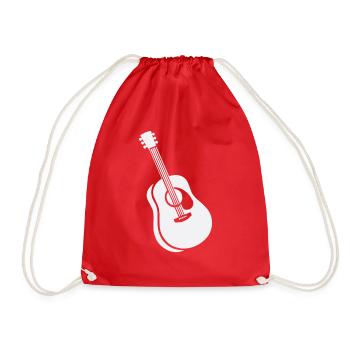 guitare - Sac de sport léger - rouge - Devant