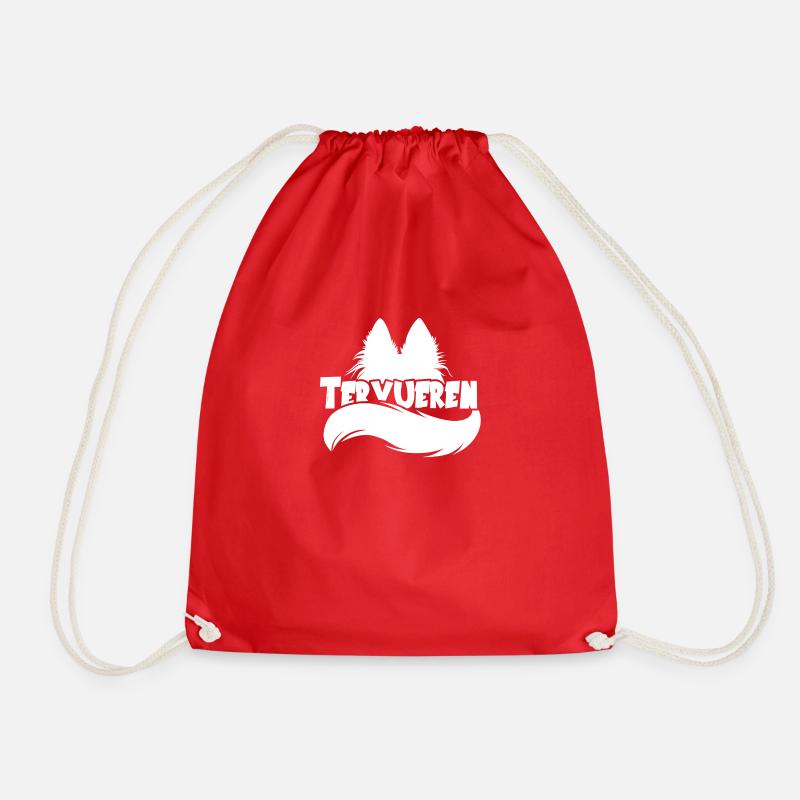 Silhouette Tervueren - Blanc - Sac de sport léger - rouge