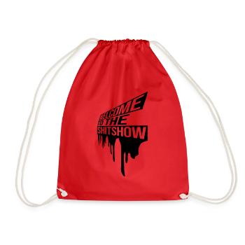 Welcome Shitshow Drops - Drawstring Bag - red - Front