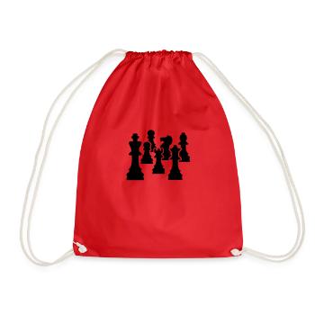 Chess - Drawstring Bag - red - Front