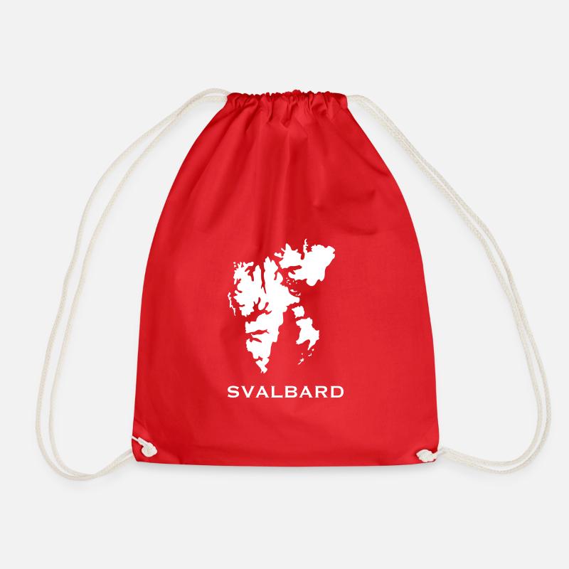 Svalbard - Drawstring Bag - red