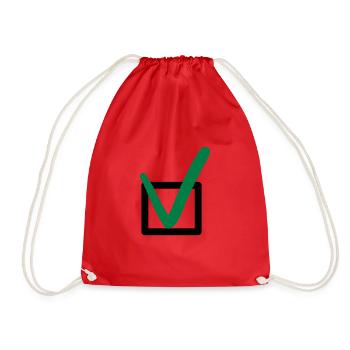 Coche symboles symboles - Sac de sport léger - rouge - Devant