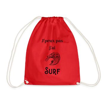 J'peux pas j'ai surf - Sac de sport léger - rouge - Devant