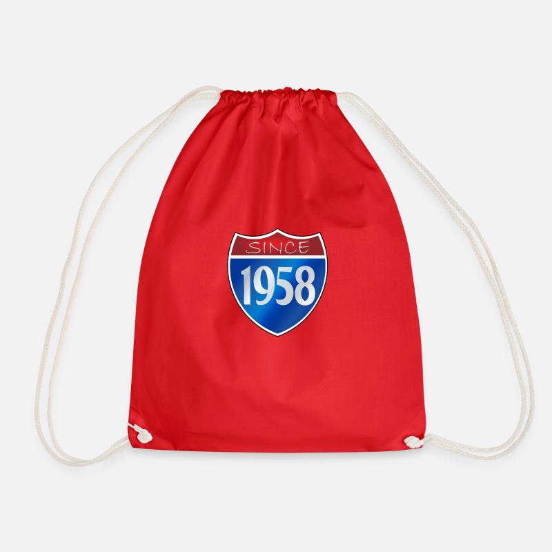 Since 1958 - Drawstring Bag - red
