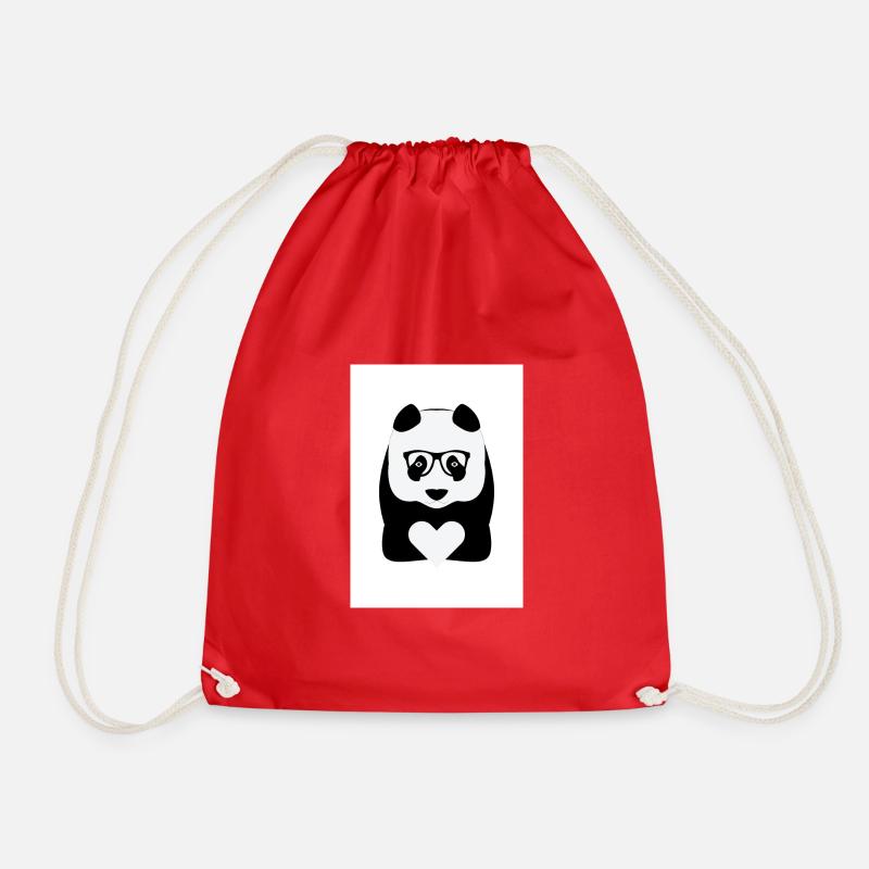 Panda - Turnbeutel - Rot