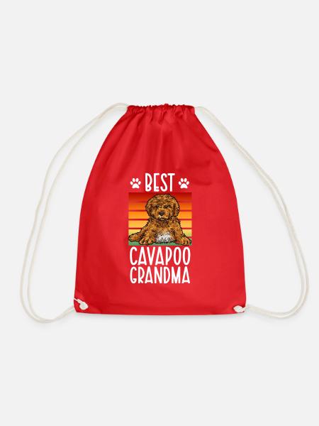 Cavapoo Cavoodle Capoodle Hund - Turnbeutel - Rot