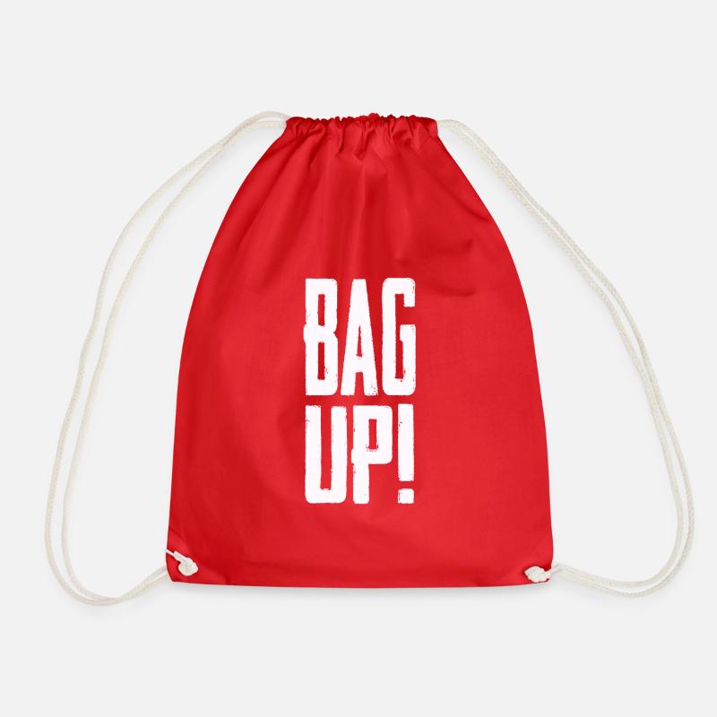Bag Up - Drawstring Bag - red