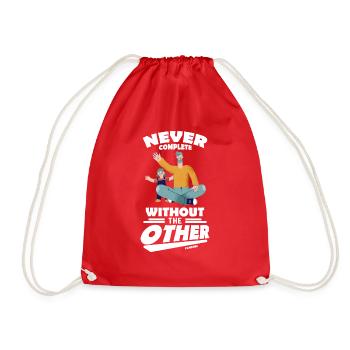 Papa Fille Enfant Fête des Pères Fille Cadeau - Sac de sport léger - rouge - Devant