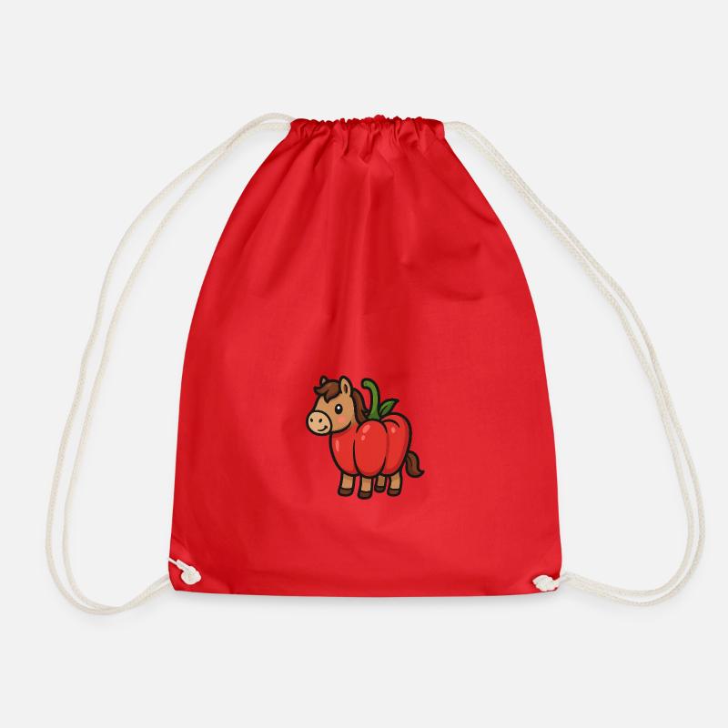 Pepper bangs - Drawstring Bag - red