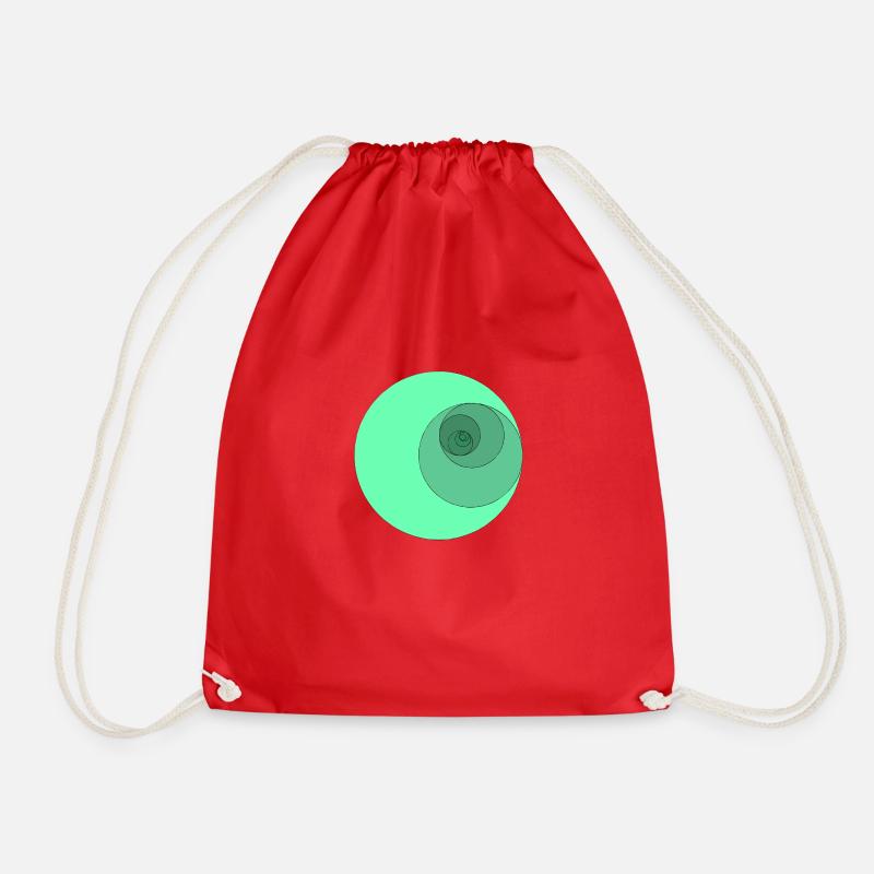 Circlelicious - Drawstring Bag - red