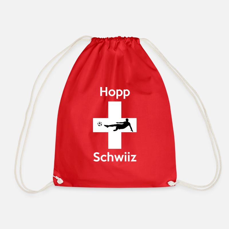 Hopp Schwiiz - Turnbeutel - Rot
